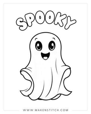 Free Halloween Coloring Pages Makenstitch
