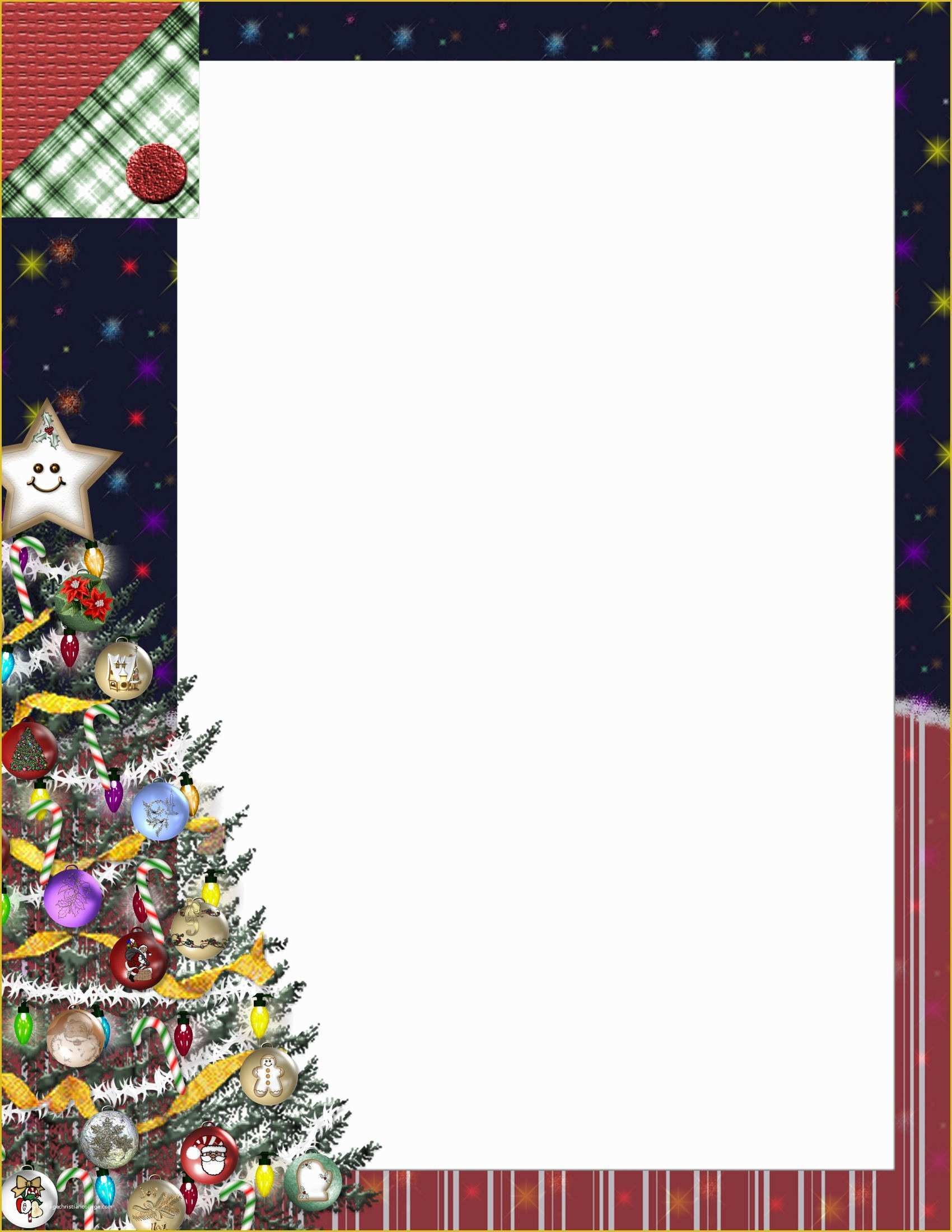 Free Holiday Stationery Templates Word Of Christmas 2 Free Stationery 