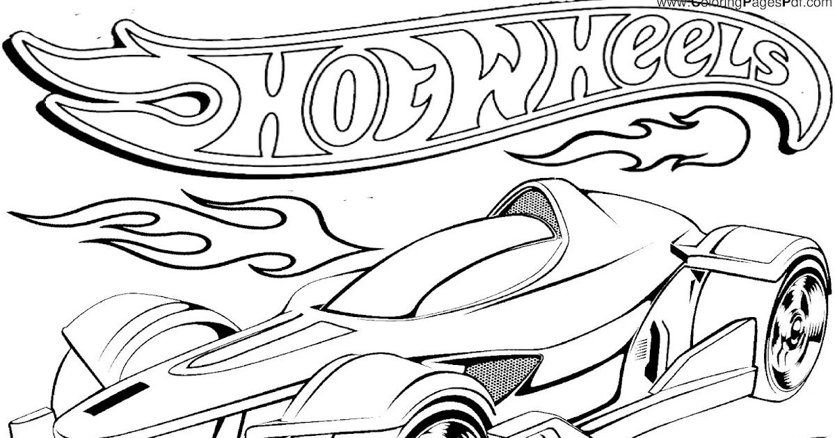 Free Hot Wheels Coloring Pages For Creative Fun