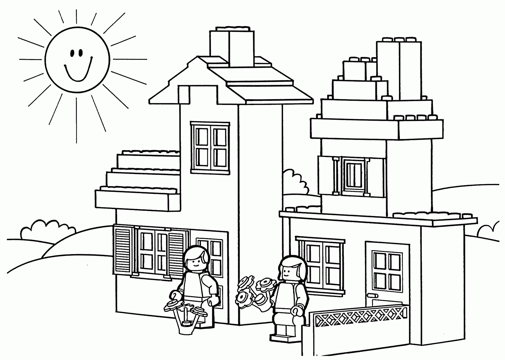 Free Lego Coloring Pages To Print Coloring Home