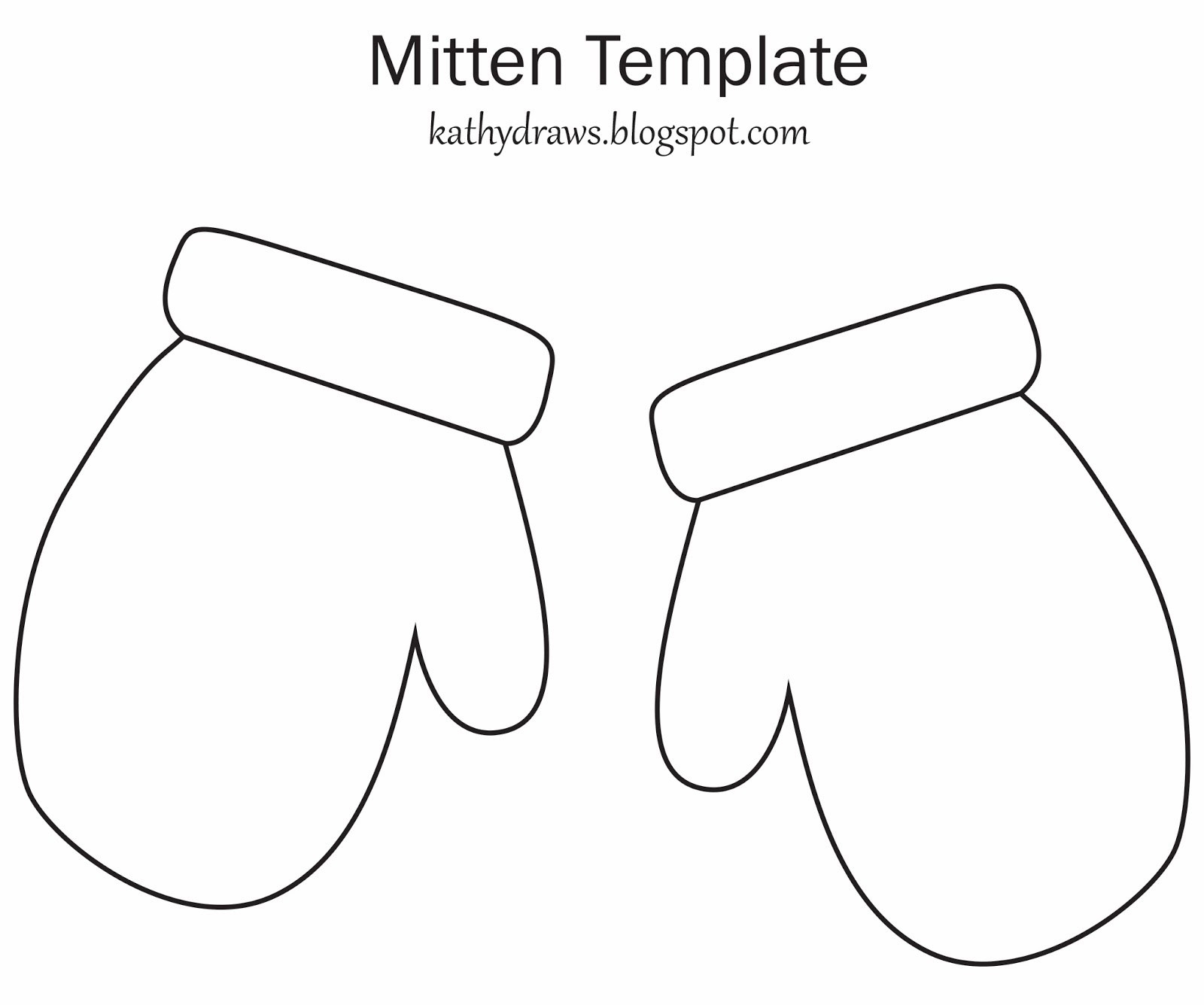 Free Mitten Template Printable Free Printable A To Z