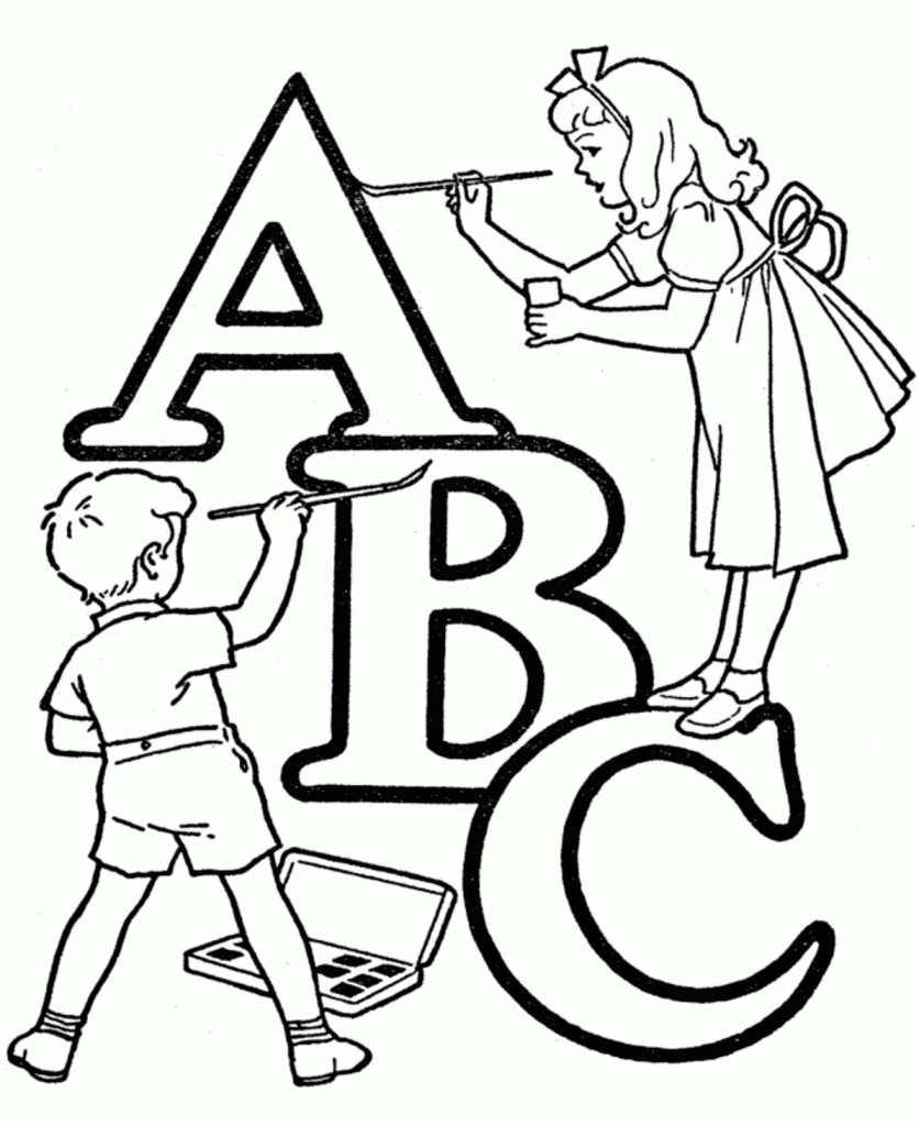 Abc Coloring Pages