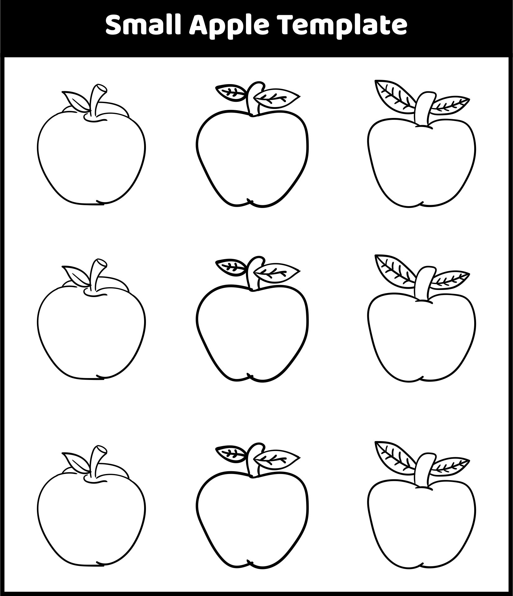 Free Printable Apple Template 57 OFF