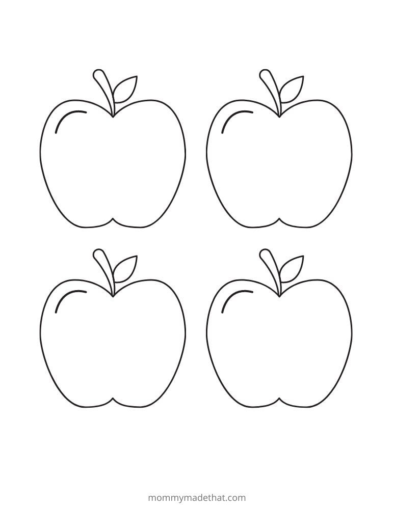 Free Printable Apple Template