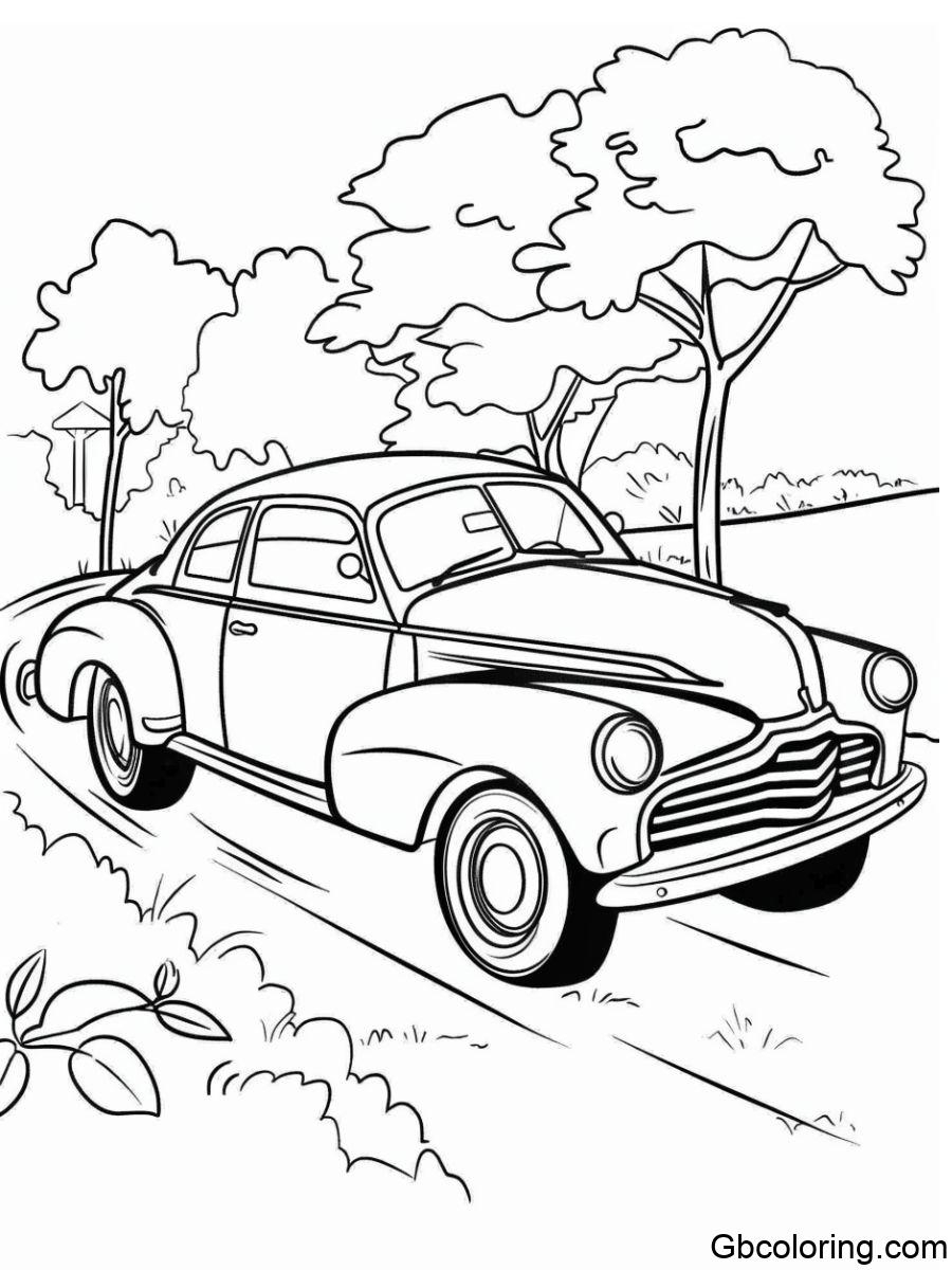 Free Printable Auto Coloring Pages For Kids GBcoloring