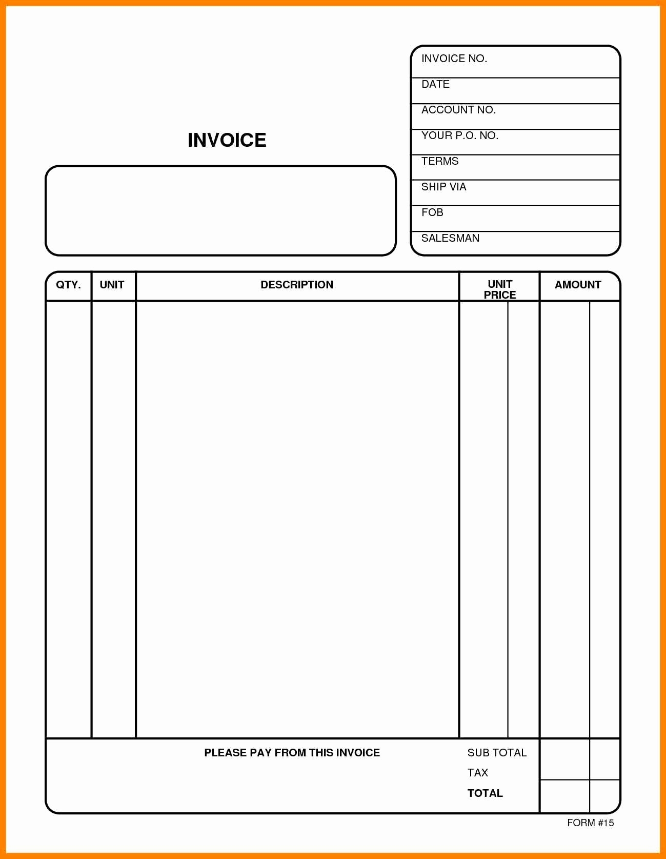 Free Printable Billing Invoice Template Printable Templates