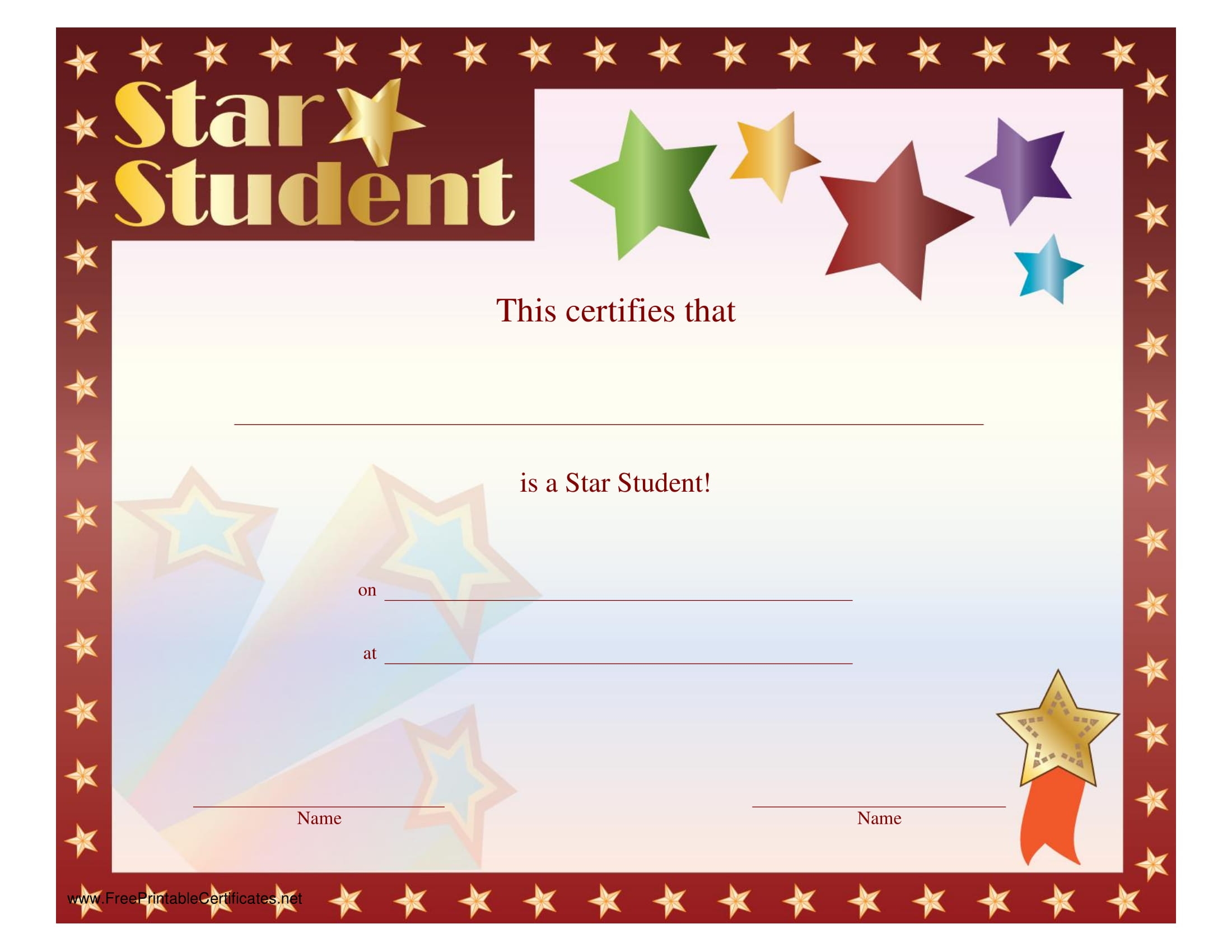 Free Printable Blank Award Certificate Templates Atlanticcityaquarium