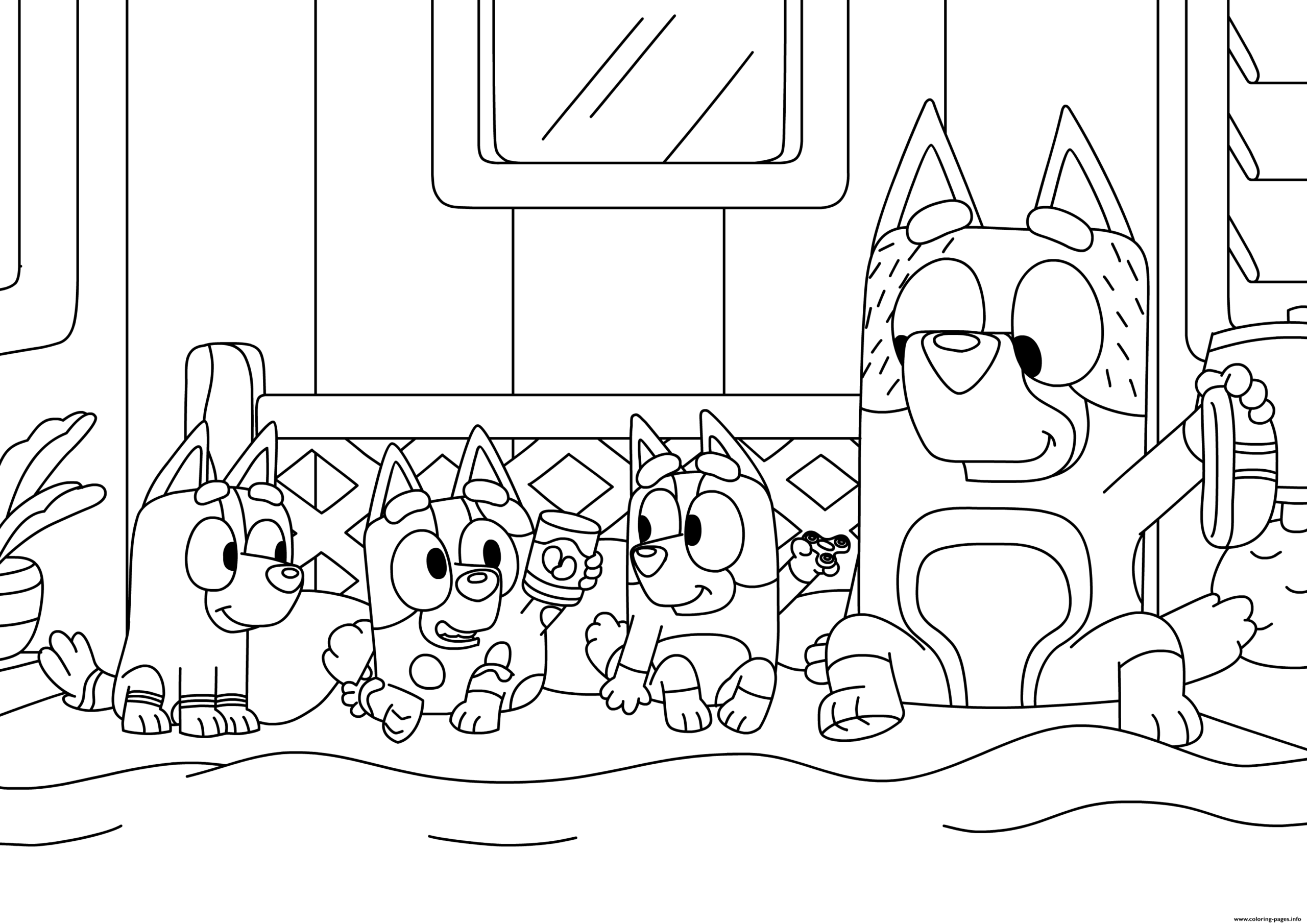 Free Printable Bluey Coloring Pages Printable edu pe