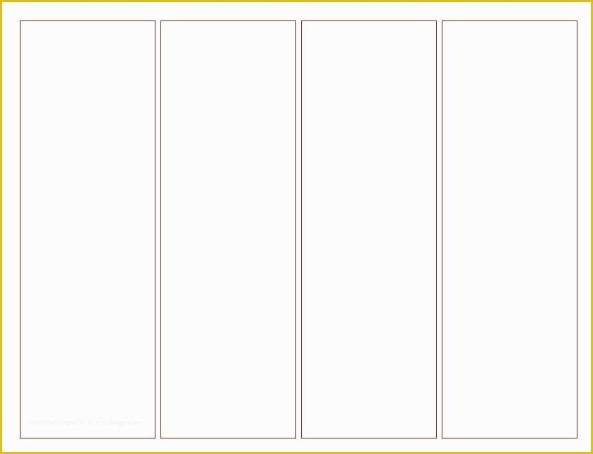 Free Printable Bookmark Template For Word Printable Templates