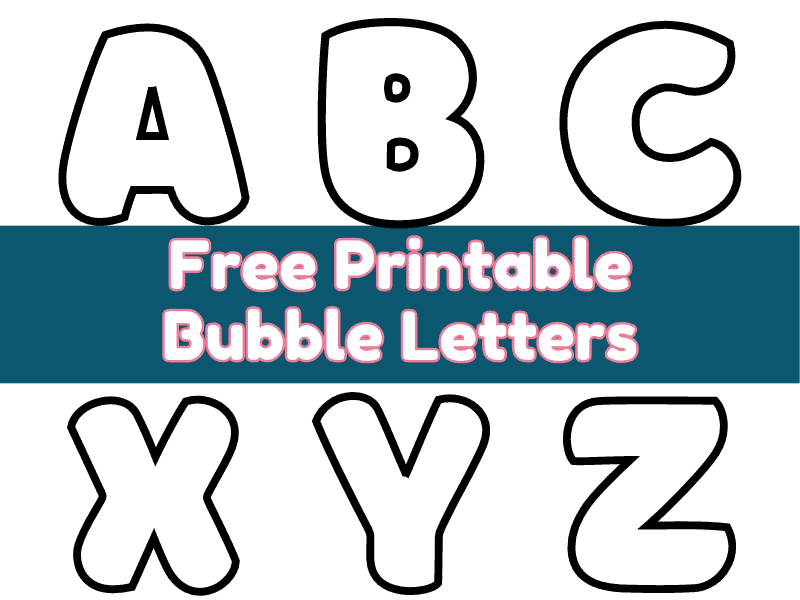 Free Printable Bubble Letters Alphabet Freebie Finding Mom 55 OFF