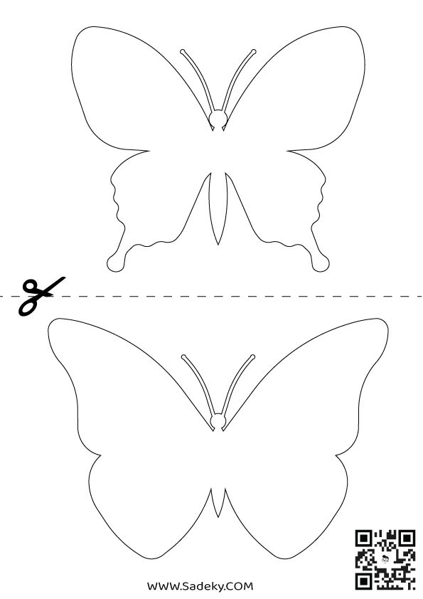 Free Printable Butterfly Body Template Create Beautiful Butterflies