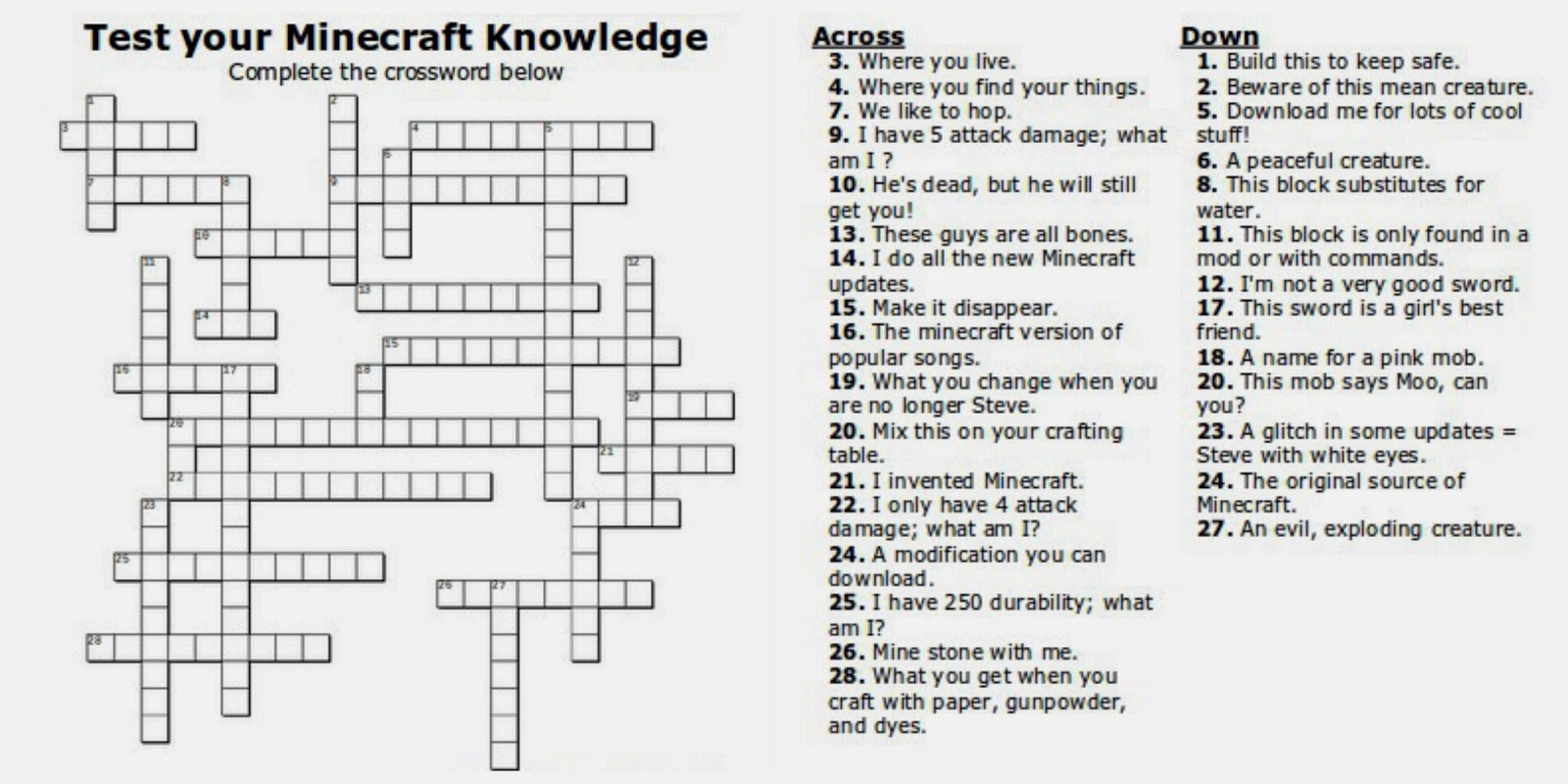 Free Printable Cards Free Printable Crossword Puzzles Printable 