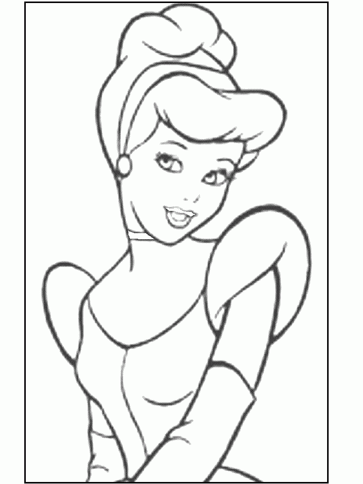 Free Printable Cinderella Coloring Pages For Kids