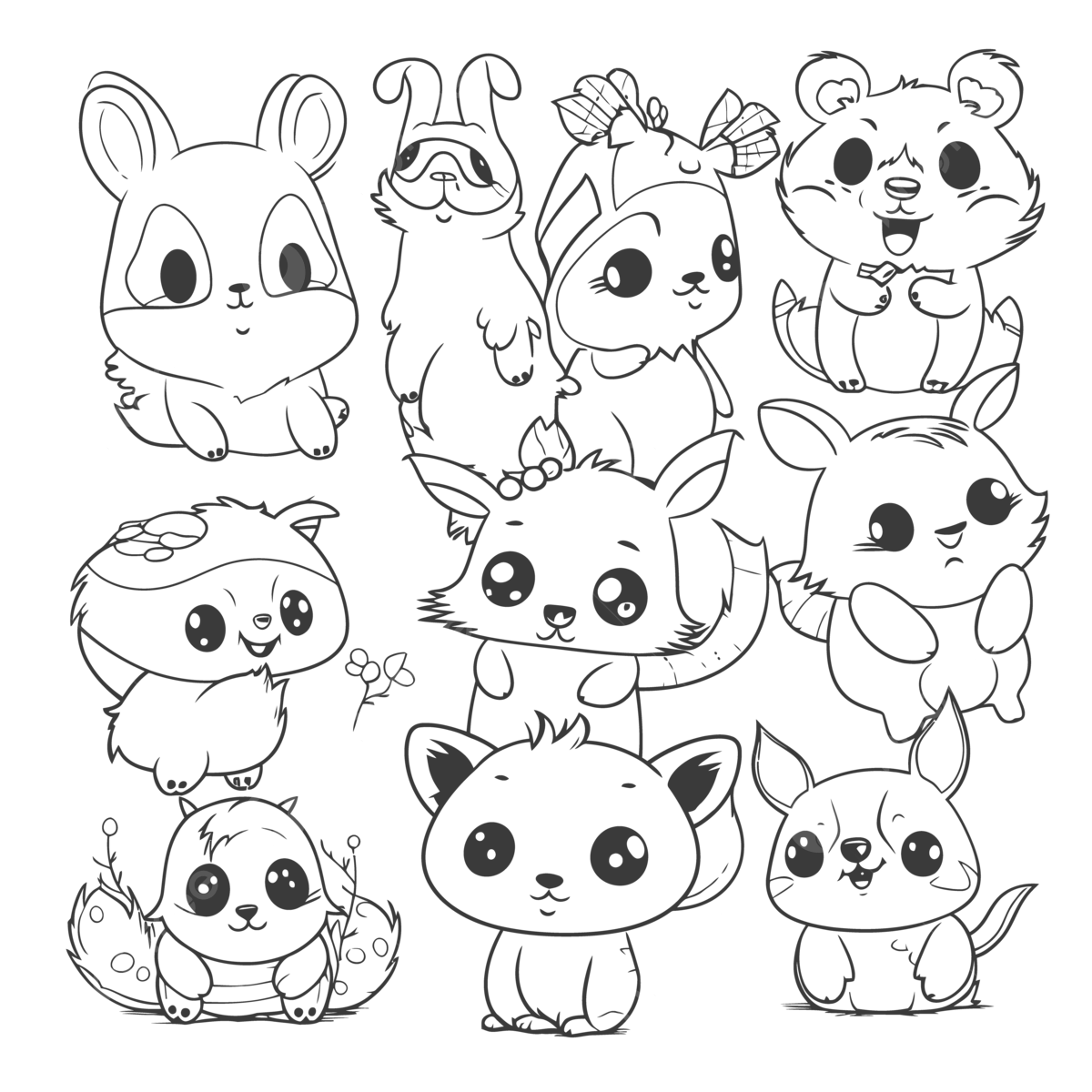 Free Printable Coloring Pages Of Cute Animals Coloring Pages