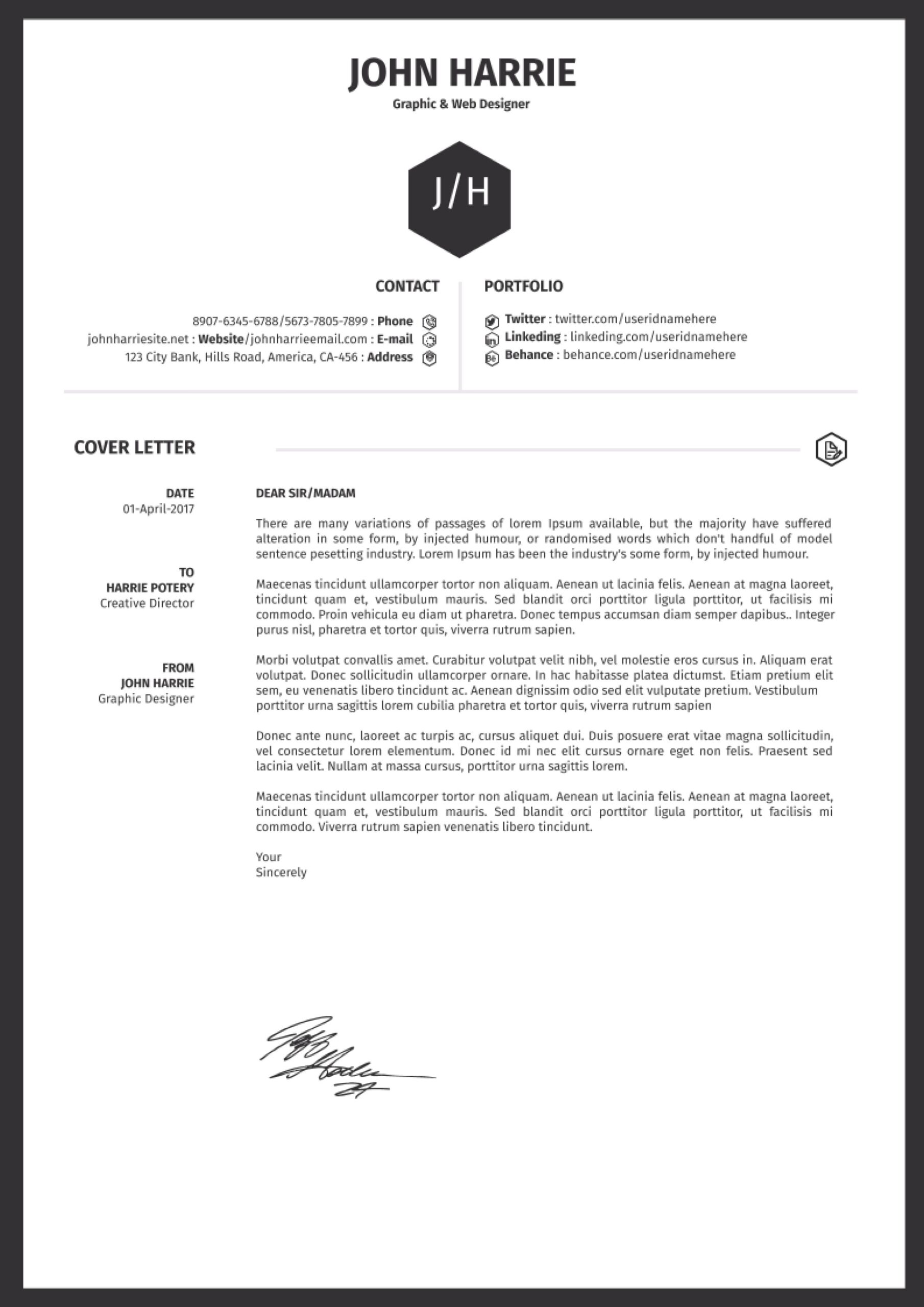Free Printable Cover Letter Templates Printable Templates Your Go To 