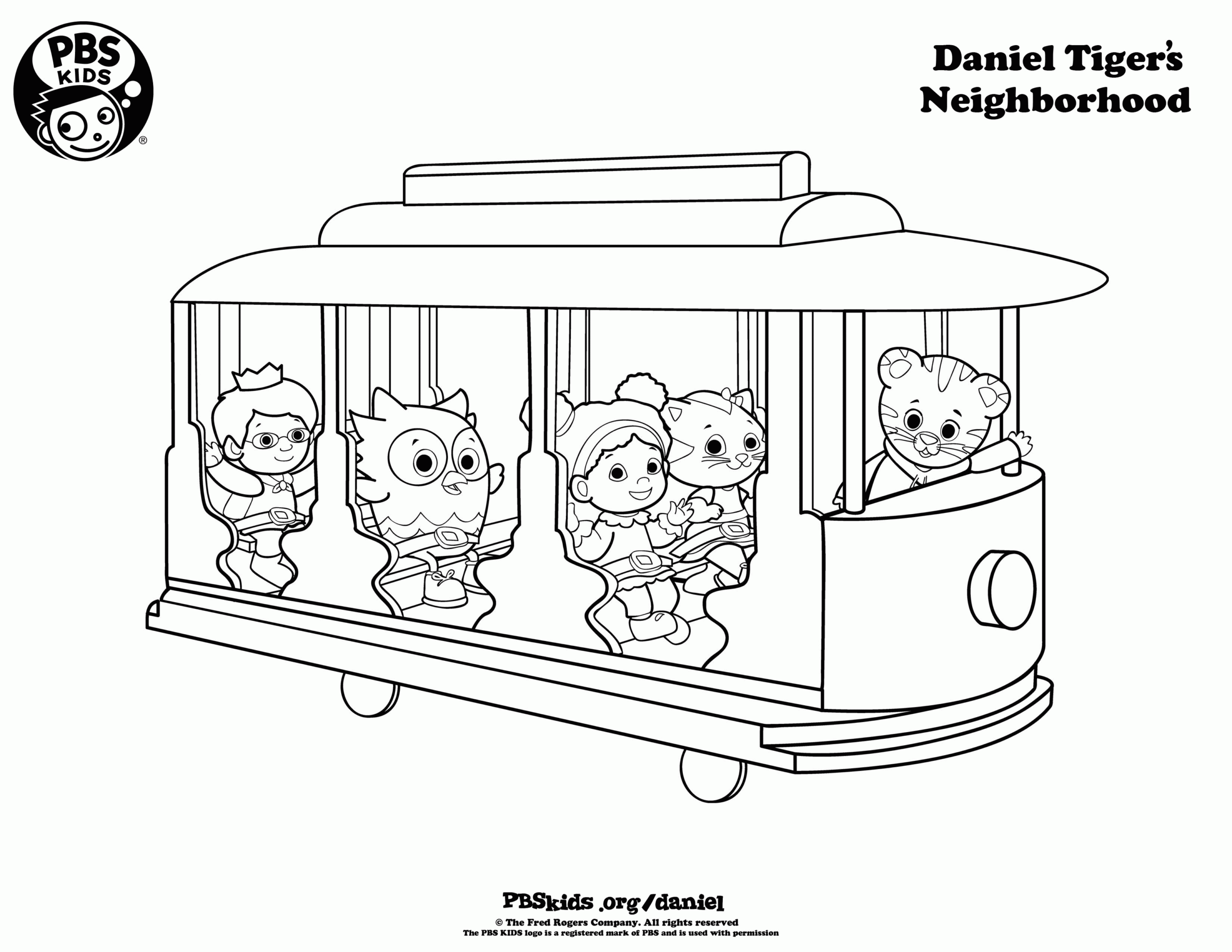 Free Printable Daniel Tiger Coloring Pages Coloring Home
