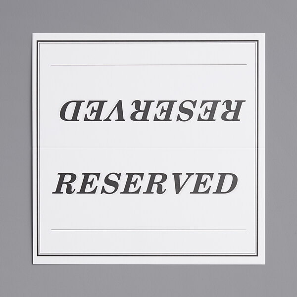Free Printable Double Sided Reserved Sign Template Printable 