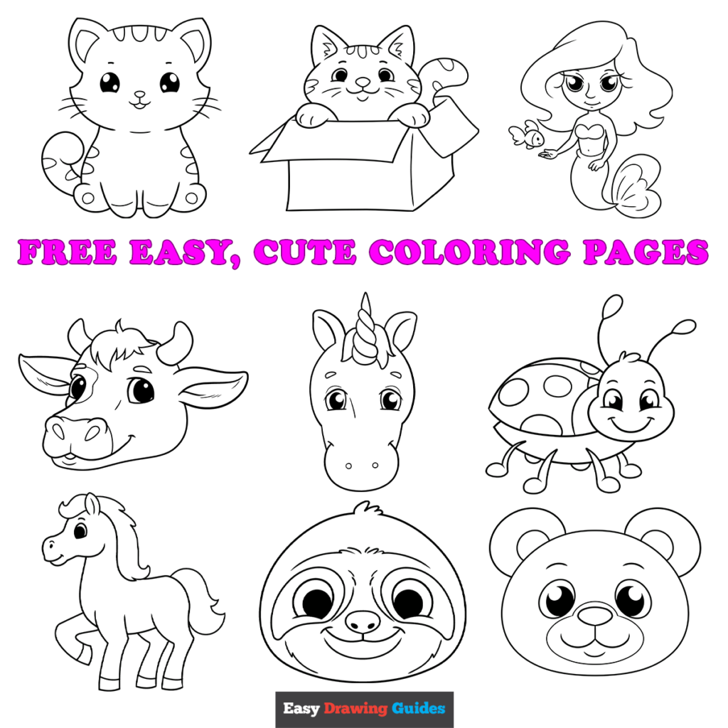 Free Printable Easy Cute Coloring Pages For Kids 59 OFF
