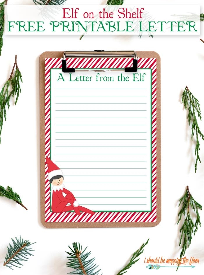 Free Printable Elf On The Shelf Letter Template