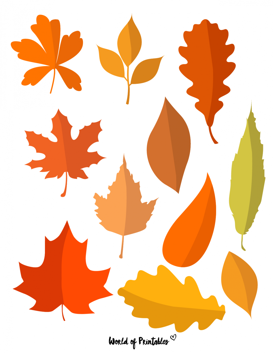 Free Printable Fall Leaves FREE Printable HQ