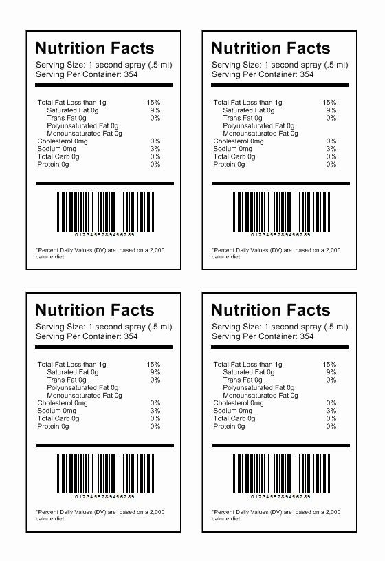 Free Printable Food Label Templates For Word Web Customize Food 