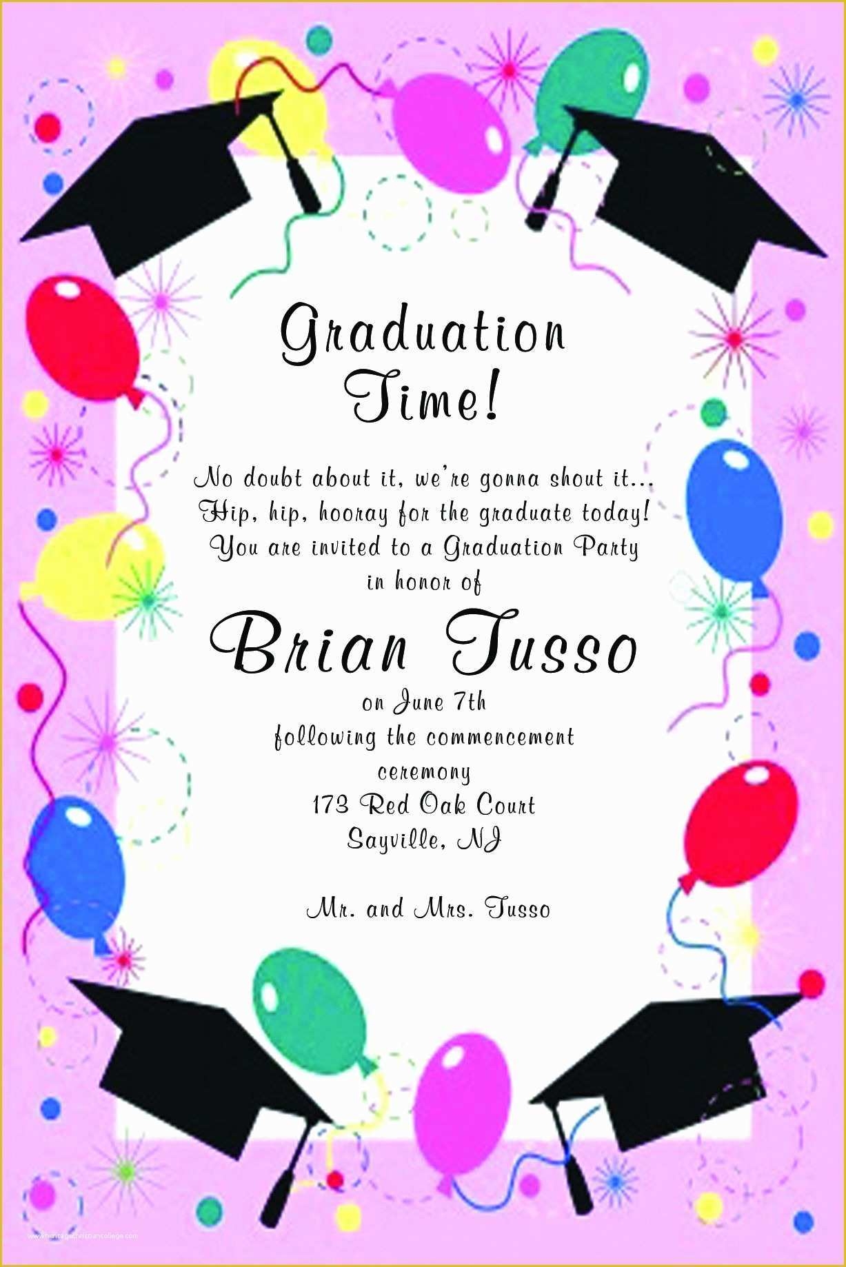 Free Printable Graduation Invitation Templates Of 15 Graduation Flyers 