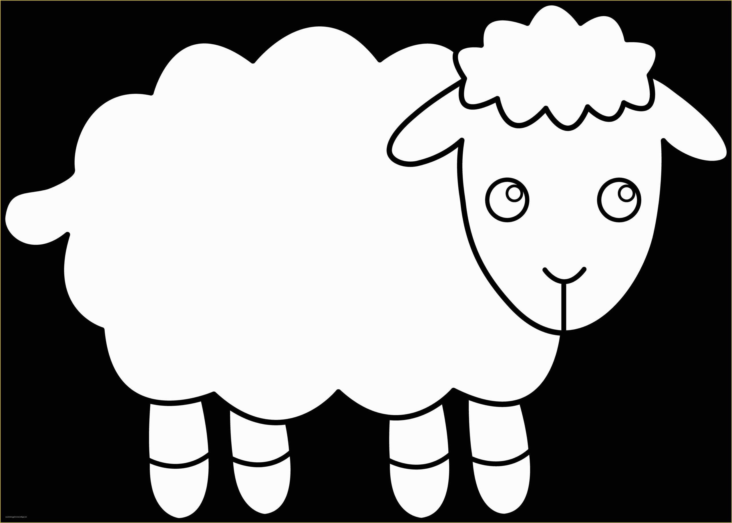 Free Printable Graphics Template Of 8 Free Printable Sheep Template 