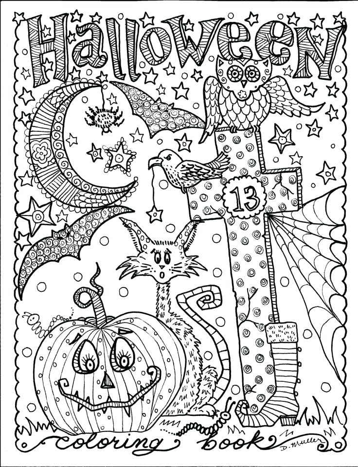 Free Printable Halloween Coloring Pages For Adults At GetDrawings 