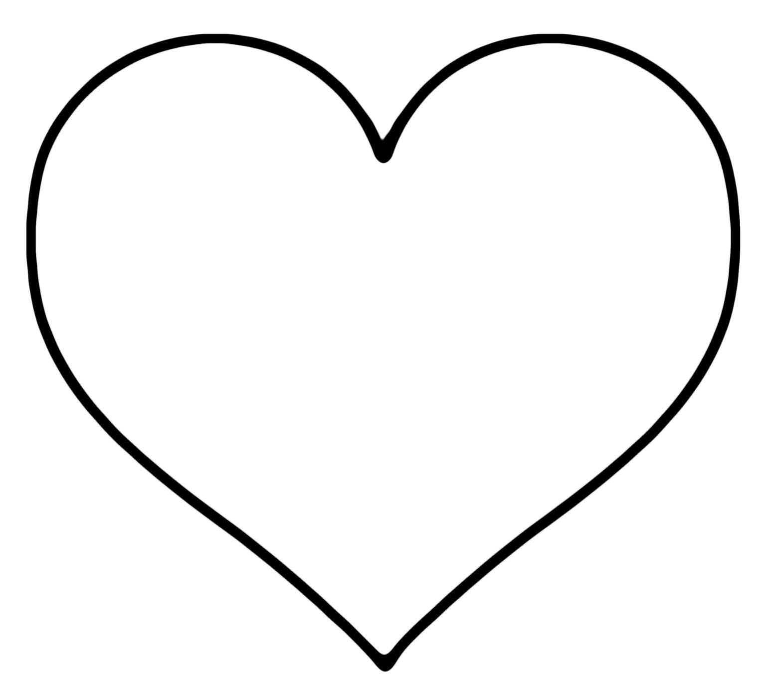 Free Printable Heart Shape Templates Content Calendar Template