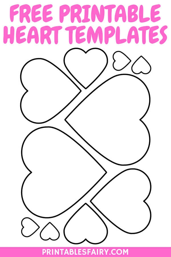 Free Printable Heart Templates The Printables Fairy
