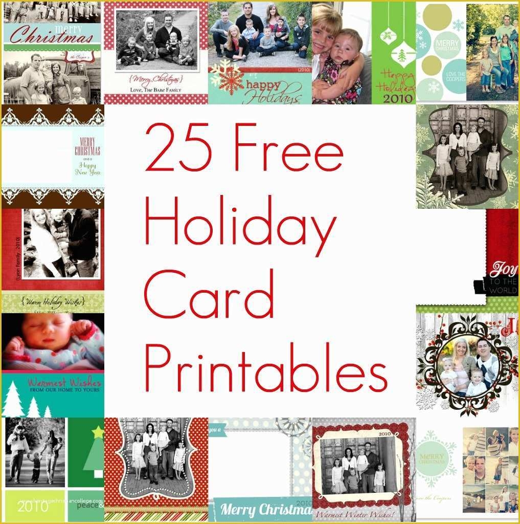 Free Printable Holiday Photo Card Templates Of Christmas Card Templates 