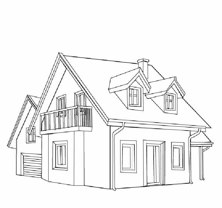 Free Printable House Coloring Pages For Kids