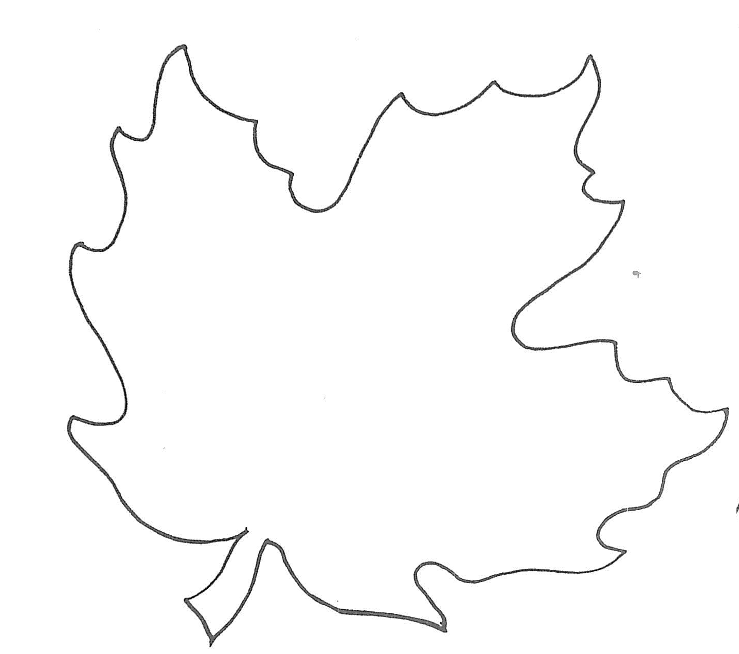 Free Printable Leaf Template Content Calendar Template