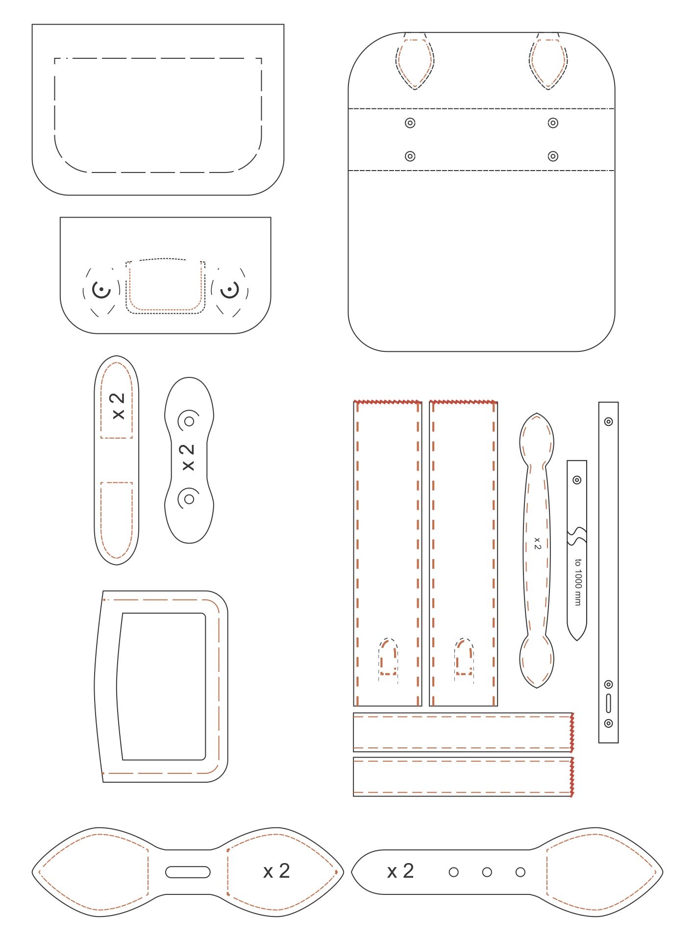 Free Printable Leather Templates The Pattern Pack Comes In Both Letter 