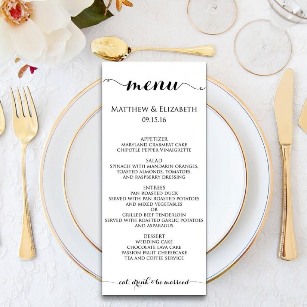 Free Printable Menu Cards Templates Joe J Laliberte