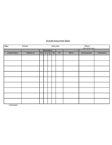 Free Printable Nursing Study Template Printable Templates
