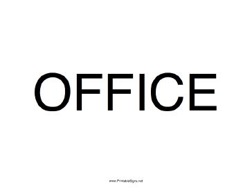 Free Printable Office Door Signs Templates