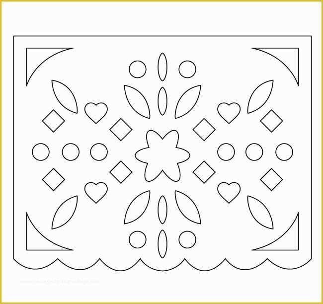 Free Printable Papel Picado Template Of O Hacer Papel Picado Para Da De