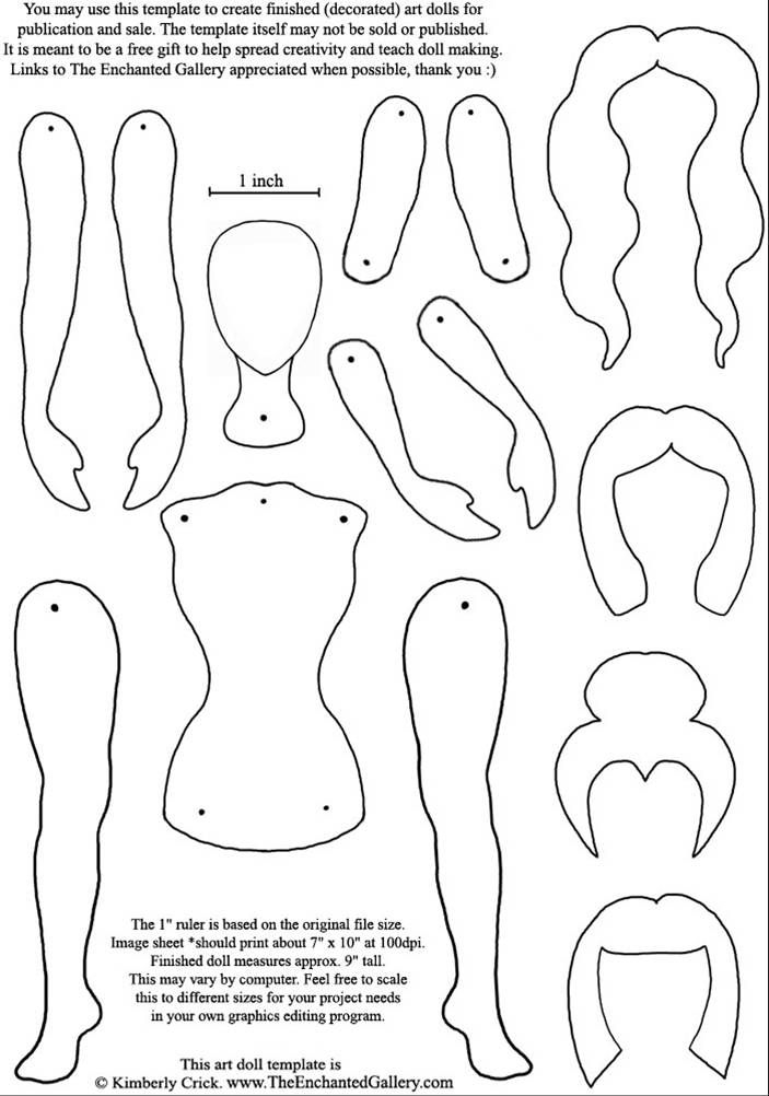 Free Printable Paper Doll Templates Content Calendar Template