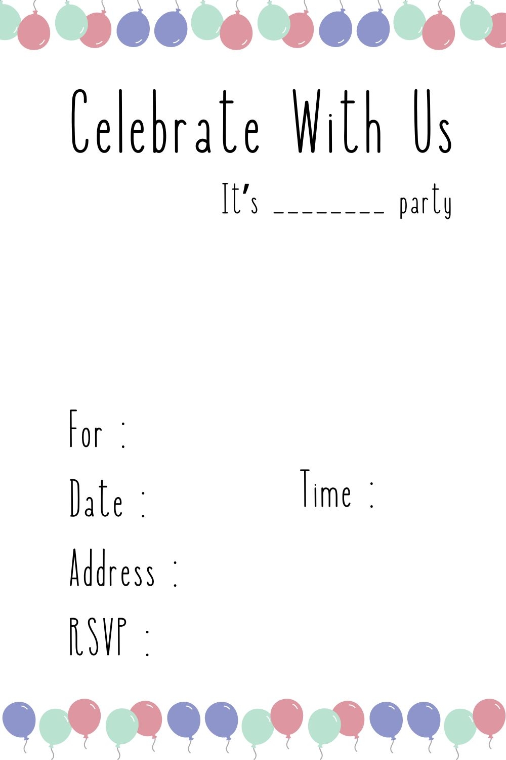 Free Printable Party Invitation Templates Printables Hub