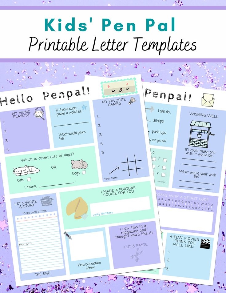 Free Printable Pen Pal Letter Template Dev onallcylinders