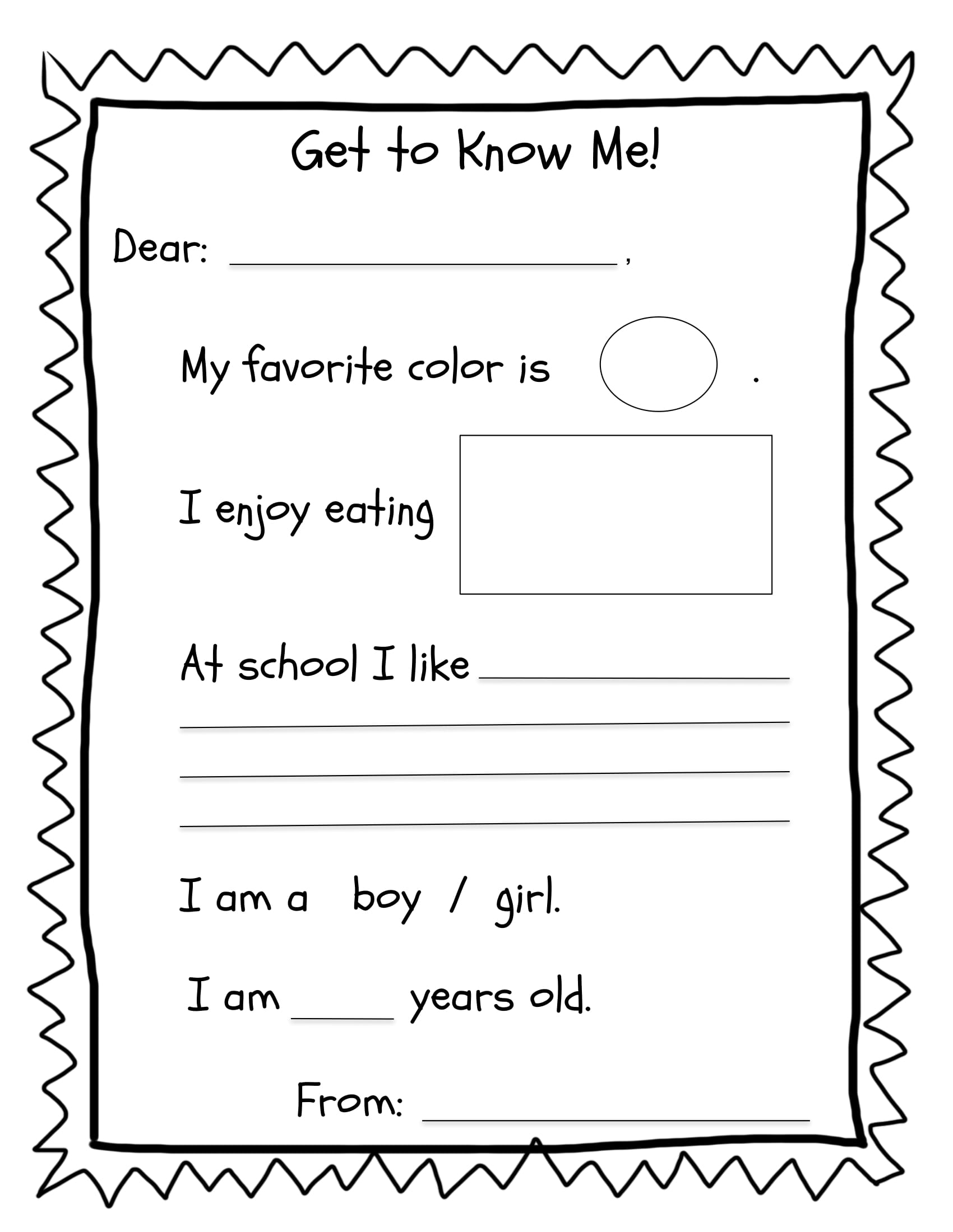 Free Printable Pen Pal Template Printable Templates