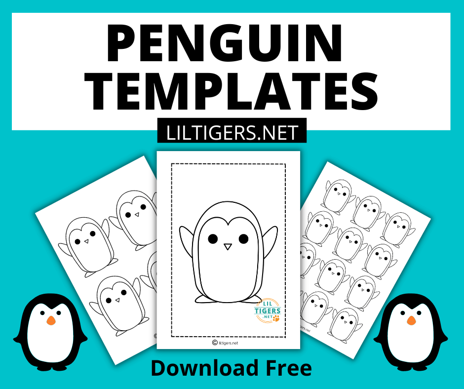 Free Printable Penguin Templates Lil Tigers Lil Tigers