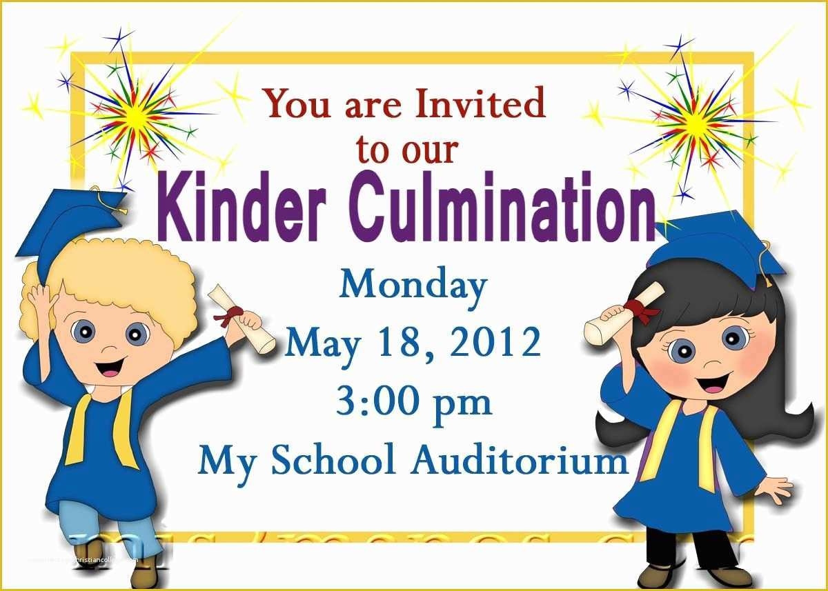 Free Printable Preschool Graduation Invitation Templates Of Free 