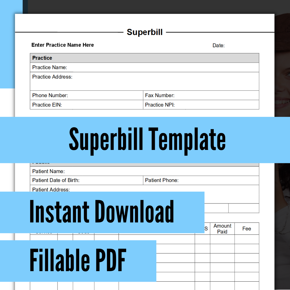 Free Printable Psychotherapy Superbill Template Print Vrogue co