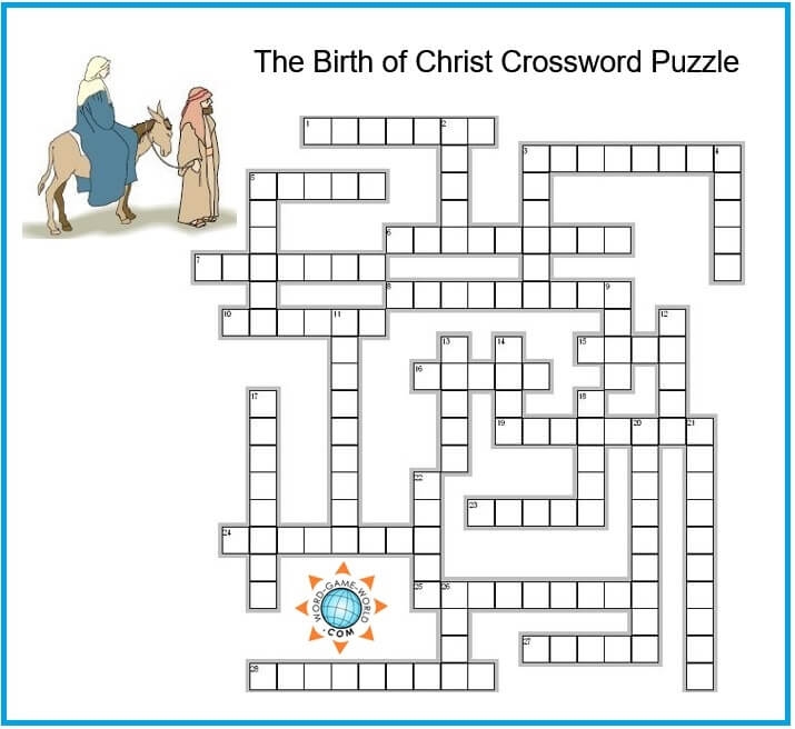 Free Printable Religious Christmas Crossword Puzzles Printable 