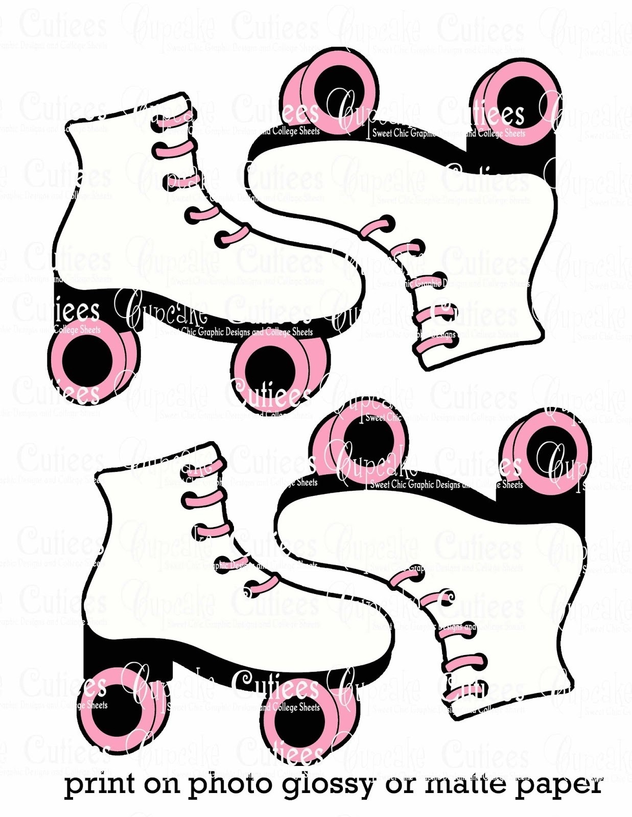 Free Printable Roller Skate Template Printable Word Searches
