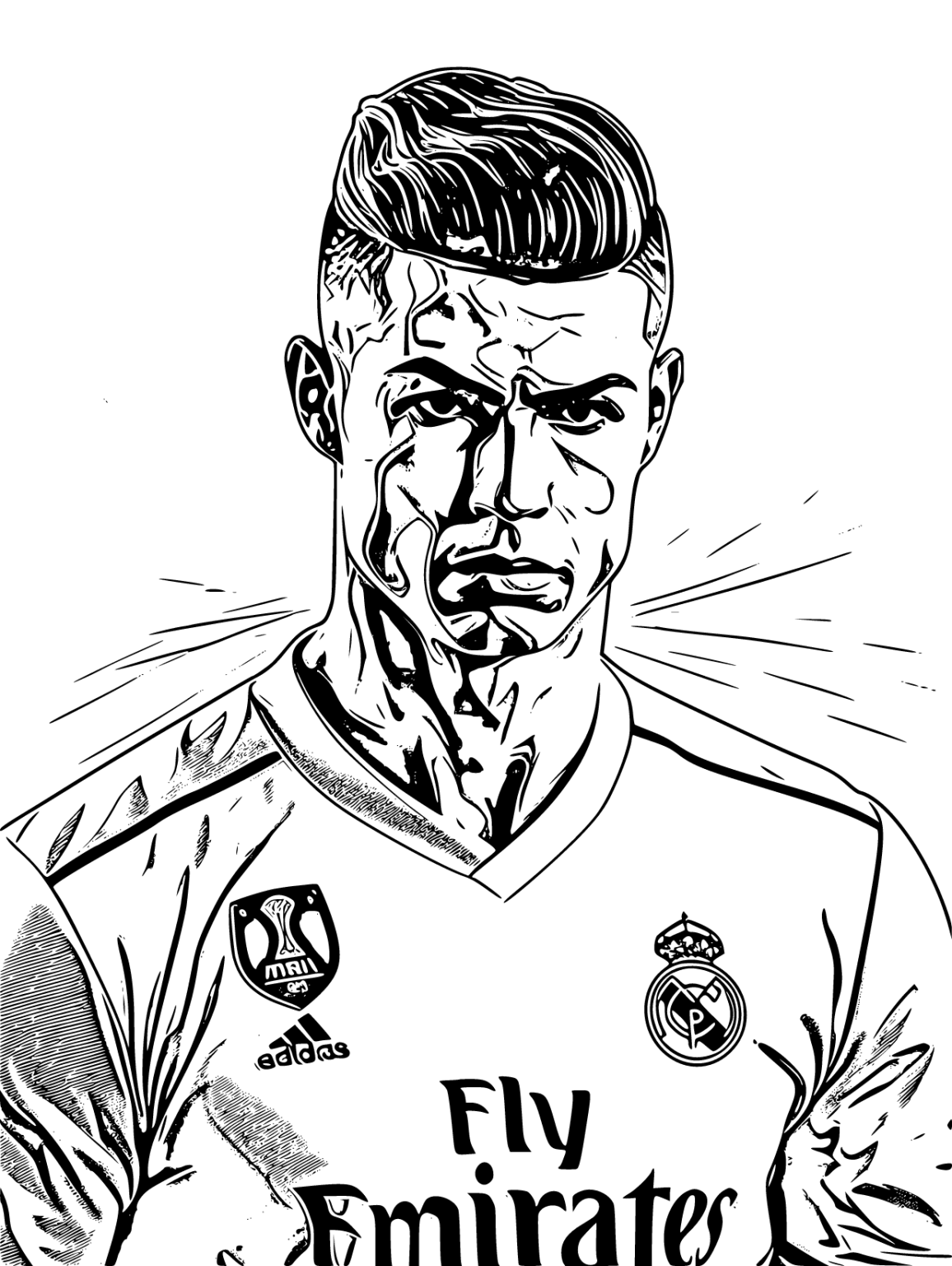Free Printable Ronaldo Coloring Pages