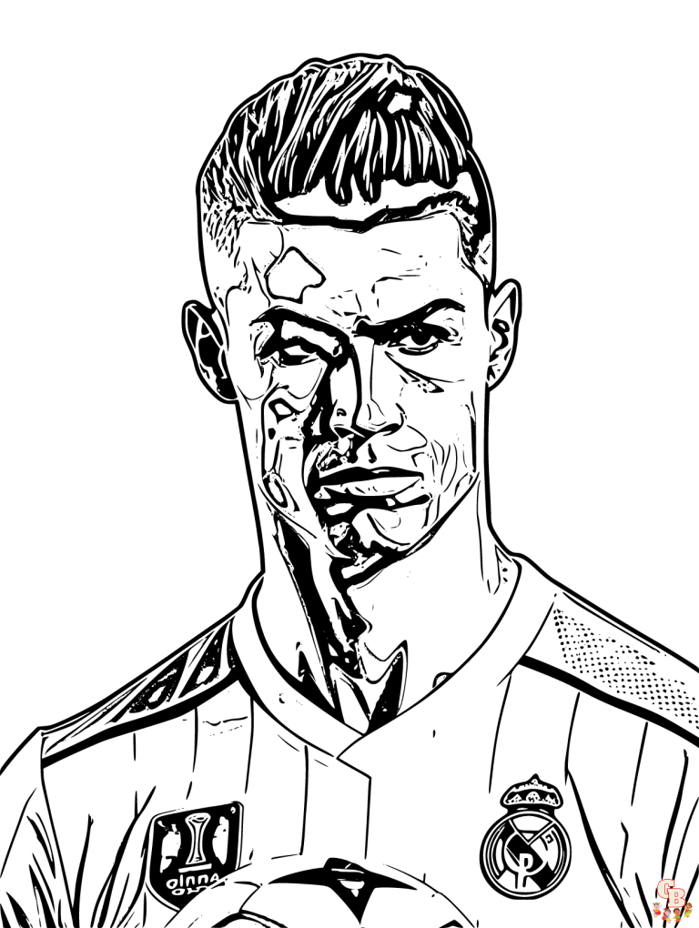 Free Printable Ronaldo Coloring Pages
