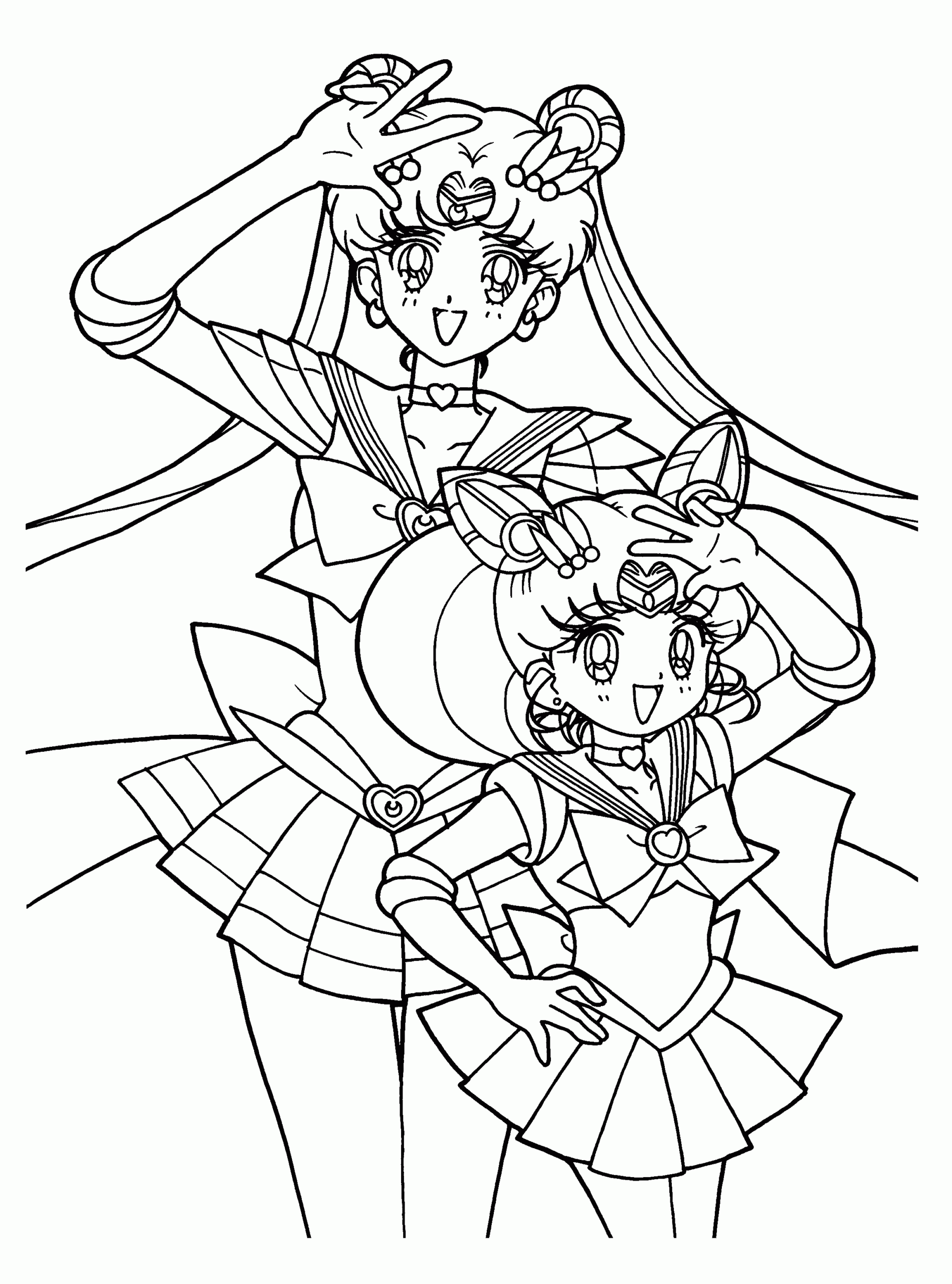 Free Printable Sailor Moon Coloring Pages For Kids